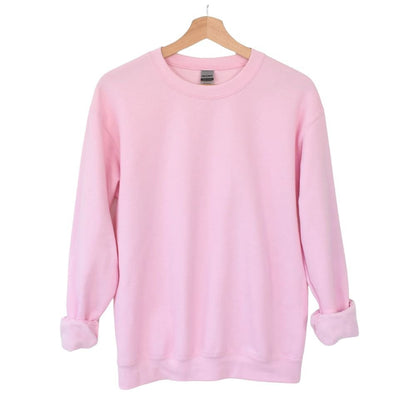 Adult Pink crewneck sweatshirt - blank - custom design - Little Gift Nook