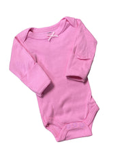 Load image into Gallery viewer, Preemie Girls Dark Pink long sleeve bodysui