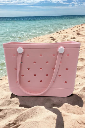 Rubber Beach Bag in Pink!