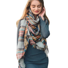 Load image into Gallery viewer, Plaid Blanket Scarf - Little Gift Nook