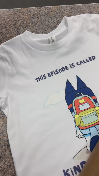 Video of back to school t-shirts custom made and pressed in the Little Gift Nook Jamestown, NY .