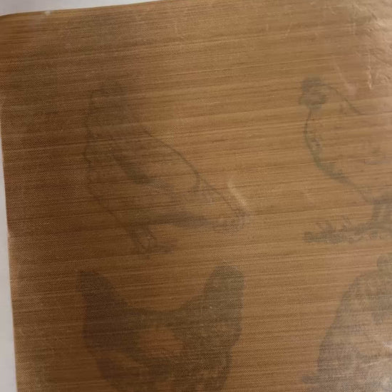Video of custom pressed chicken sketch t-shirt at the Little Gift Nook Jamestown, NY