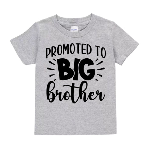 Promoted to Big Brother / Big Sister Shirt – Sibling Announcement Kids Shirt - Little Gift Nook