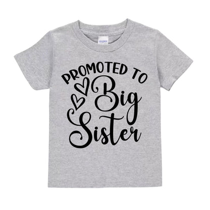 Promoted to Big Brother / Big Sister Shirt – Sibling Announcement Kids Shirt - Little Gift Nook
