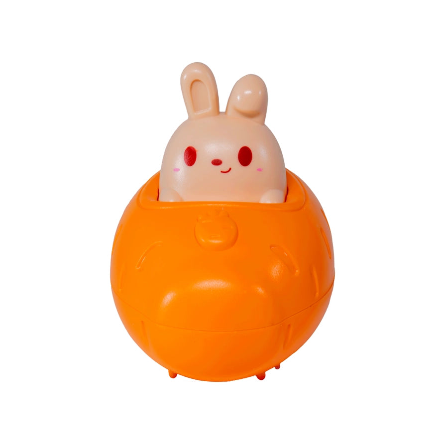 Push N' Go Bunny, Spring, Easter carrot car. Cute bunny in carrot car. Push bunny and watch it go! - Little Gift Nook