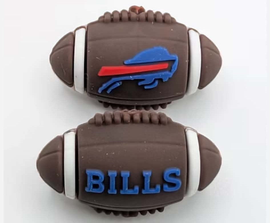 Buffalo Football Silicone Beads