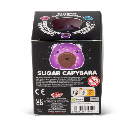 Scrunchems® Sugar Capybara Squishy Fidget Toy in box packaging on white background.