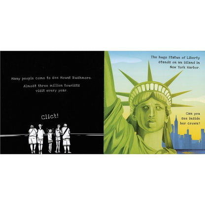 Shine-A-Light: Wonders of the USA Book statue of liberty. 