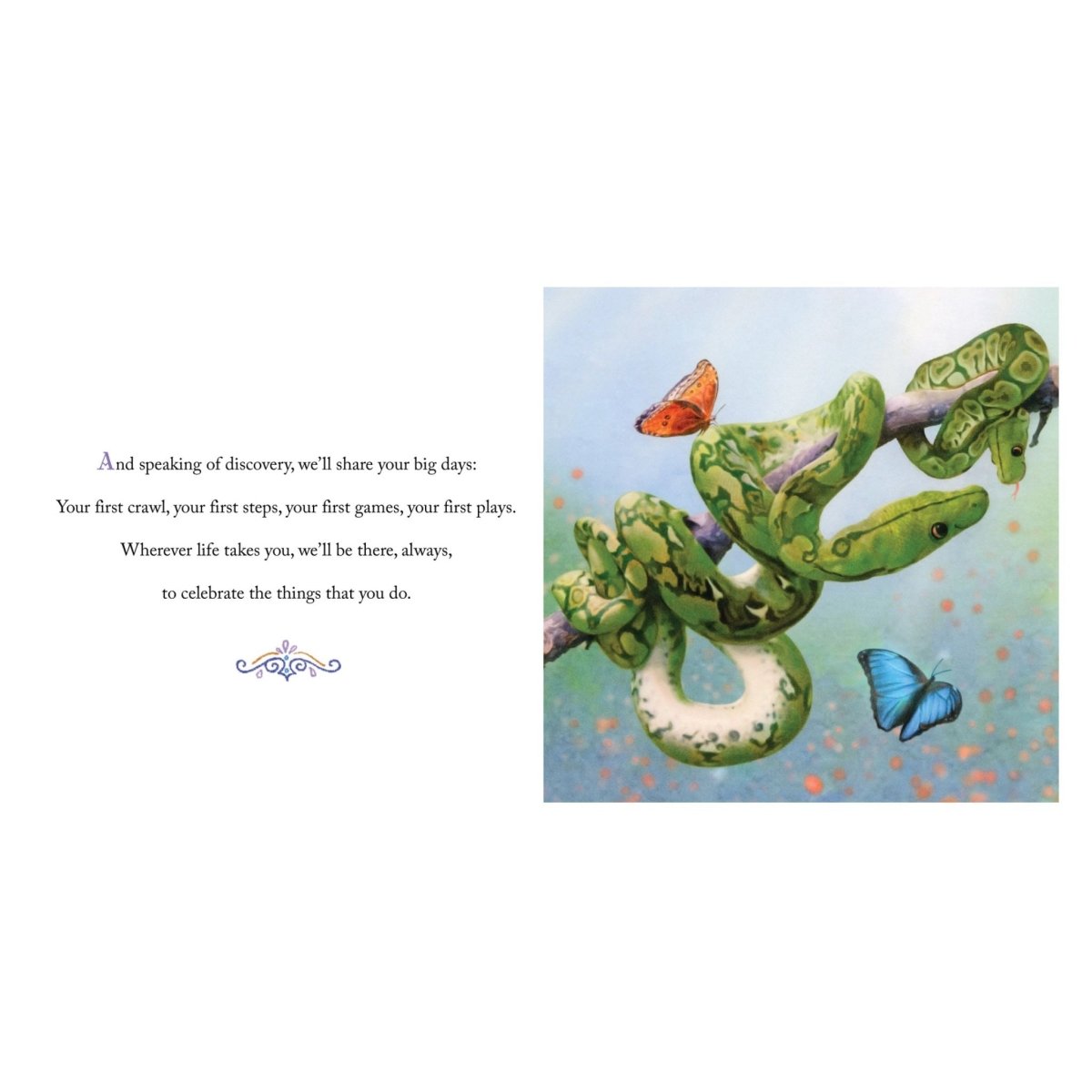 Why We Need Grandsons Book inside pages with snakes.