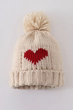 Load image into Gallery viewer, Cream Knit Heat Beanie Pom Pom Baby Hats