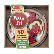 Load image into Gallery viewer, Melissa &amp; Doug Pretend Play Felt Pizza Set in package.