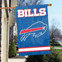 Load image into Gallery viewer, Buffalo Bills Applique Banner Flag 44&quot; x 28&quot; Hanging flag. - Little Gift Nook