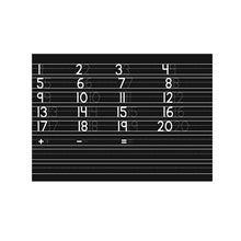 Load image into Gallery viewer, Imagination Starters Reusable Chalkboard Numbers Practice Placemat