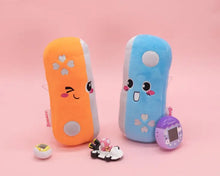 Load image into Gallery viewer, Plush 2 piece switch remote velcro best friend bff plushies orange blue