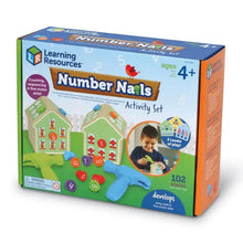 Load image into Gallery viewer, Learning Resources Number Nails Activity Set. Counting. Math skills. Box/Packaging.