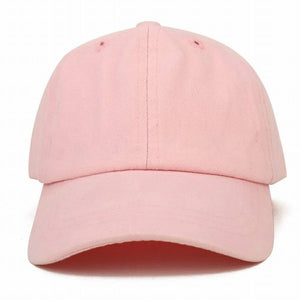 Baby Pink Cotton Baseball Cap
