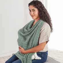 Load image into Gallery viewer, Muslin Nursing Cover Blanket Sage