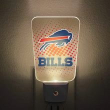 Load image into Gallery viewer, A plug-in night light featuring the Buffalo Bills logo.