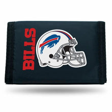 Load image into Gallery viewer, NFL Buffalo Bills Nylon Trifold Wallet