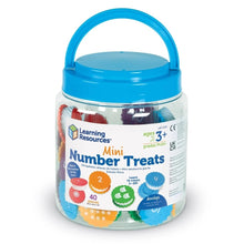 Load image into Gallery viewer, Learning Resources Mini Number Treats. Matching Coutning Educational Toys. Packaging container with handle.