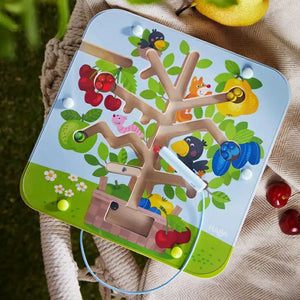 HABA Magnetic Game Orchard travel toy.