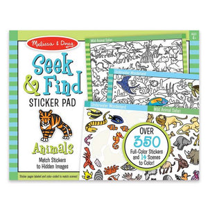 Melissa & Doug Seek & Find Sticker Pad Animals