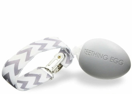 The Teething Egg in Gray Made in USA