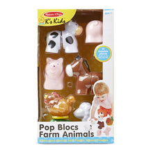Load image into Gallery viewer, Melissa &amp; Doug Pop Blocs Farm Animals Learning Toy.