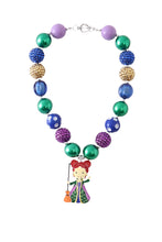 Load image into Gallery viewer, Halloween  Witch Chunky Beaded Necklace for kids.
