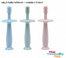 Load image into Gallery viewer, The Teething Egg ToothieBrush Baby &amp; Toddler Toothbrush Pink NEW
