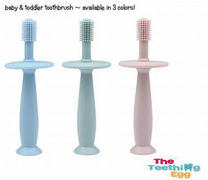 The Teething Egg ToothieBrush Baby & Toddler Toothbrush Pink NEW
