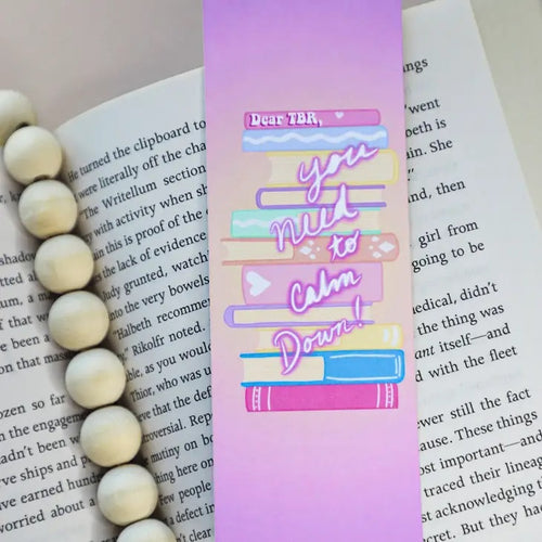 Taylor Inspired Calm Down Tbr Bookmark - Little Gift Nook