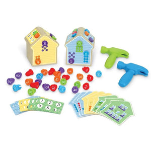 Learning Resources Number Nails Activity Set. Counting. Math skills. All Pieces.