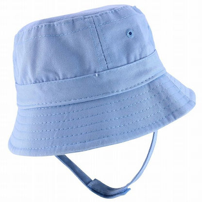 Baby Toddler Blue Bucket Hat side view