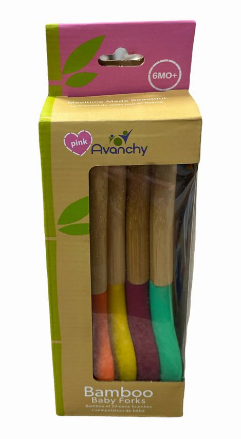 Avanchy Bamboo Baby Forks 5pk 6mos and up - Little Gift Nook