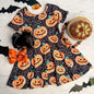 Bats & Pumpkin Halloween Twirl Dress.