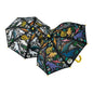 Color Changing Dinosaur Umbrella. Black with dinosaurs in white. Watch colors come to life when it gets wet. Resets when dry. - Little Gift Nook