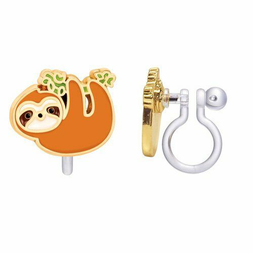 Playful Sloth Lead Free CLIP ON Earrings - Little Gift Nook