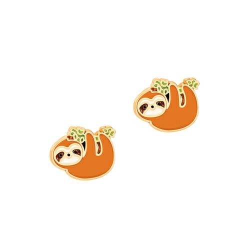 Playful Sloth Cutie Lead Free Pierced Earrings - Little Gift Nook