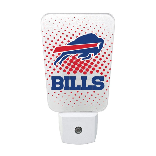 Buffalo Bills Team Frosted Night Light. Plug in. LED's. Light sensory, turns on when dusk. - Little Gift Nook