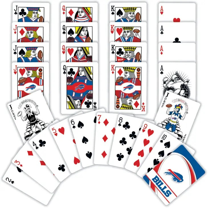 Buffalo Bills NFL Playing Cards. Bills logo on tops of cards. Standard playing card deck. Makes great gift idea. - Little Gift Nook
