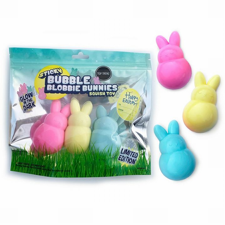 Bunnies Sticky Bubble Blobbies Sensory Toys 3 pk - Little Gift Nook