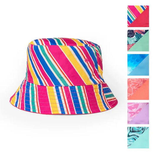 Child Reversible Bucket Hats in fun colors!  Fits kids 4 to 10.- Little Gift Nook