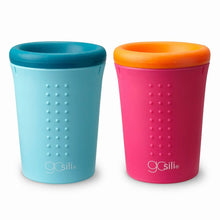 Load image into Gallery viewer, Go Sili pink 360 Sippy Cup. Drink from any side. No spill. Comes in pink or blue.