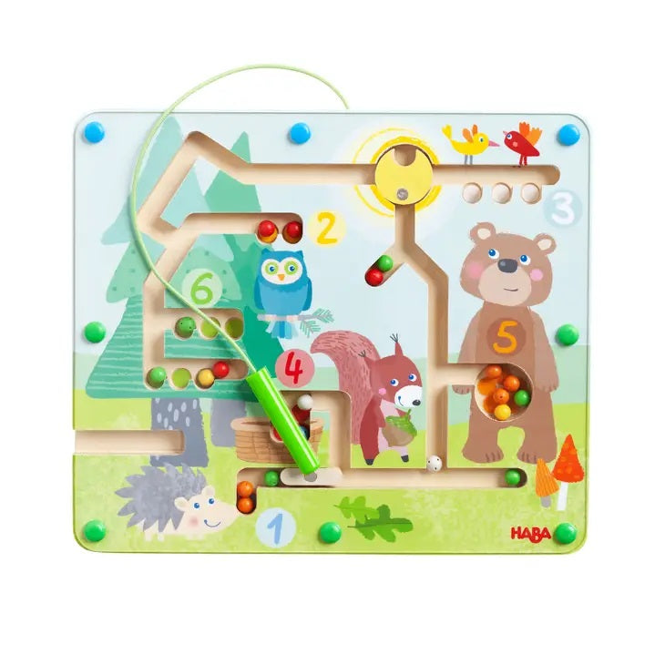 HABA Magnetic Maze Forest Friends Travel Toy - Little Gift Nook