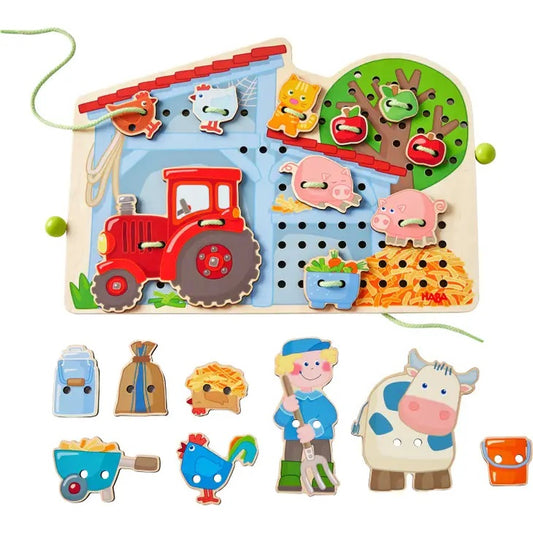 HABA Threading Lacing Activity Puzzle - Little Gift Nook