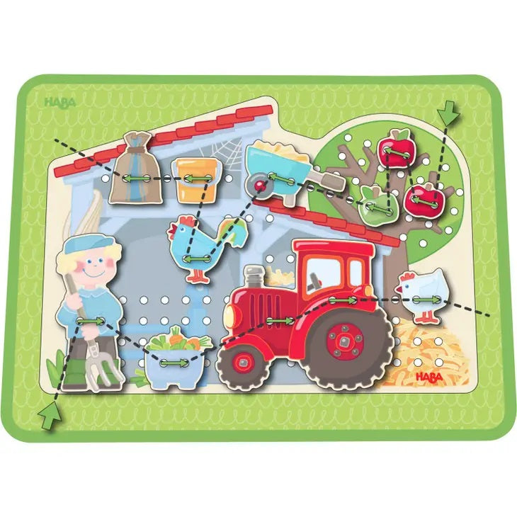 HABA Threading Lacing Activity Puzzle - Little Gift Nook