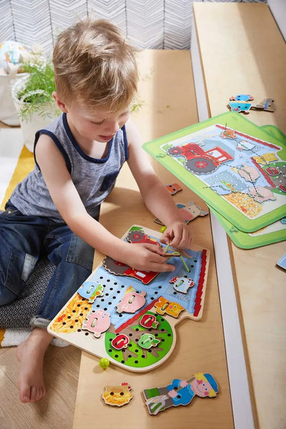 HABA Threading Lacing Activity Puzzle - Little Gift Nook