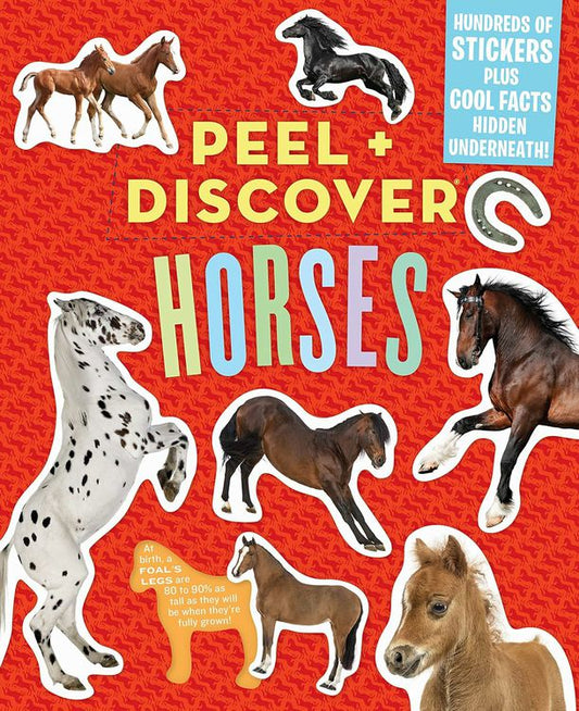 Peel & Discover Horses Sticker Activity Book. Hundreds of stickers and cool facts and activities. - Little Gift Nook