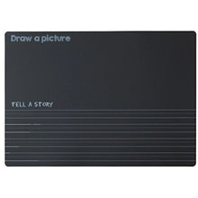 Load image into Gallery viewer, Imagination Starters Draw a Picture Tell a Story Chalkboard Wipe off Reusable Placemat 12&quot;x17&quot;